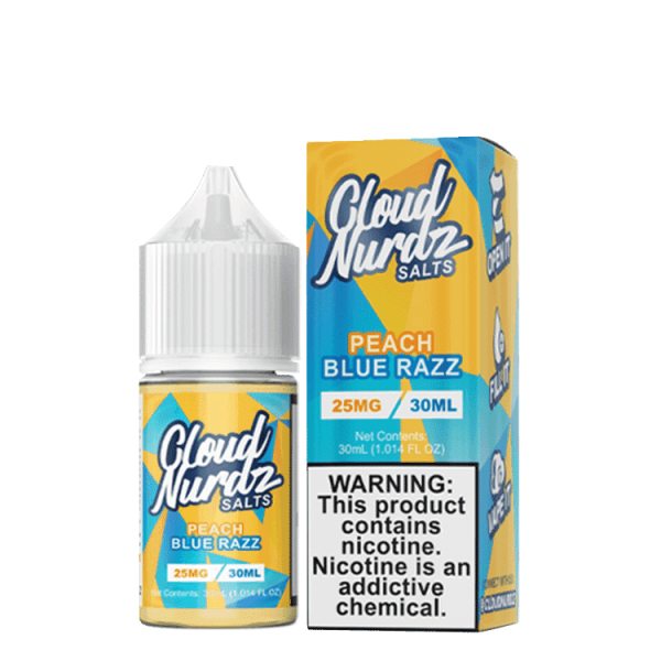 Cloud Nurdz Peach Blue Razz Salts 30ml