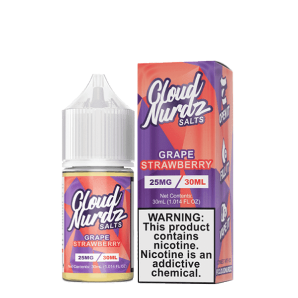 Cloud Nurdz Grape Strawberry Salts 30ml